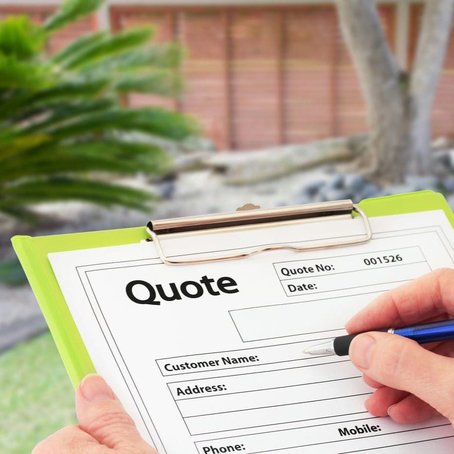 landscape contractor quote